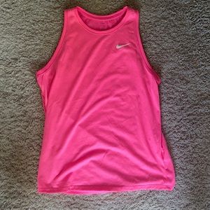 NIKE Hot Pink Loose Fit Dri-Fit Tank